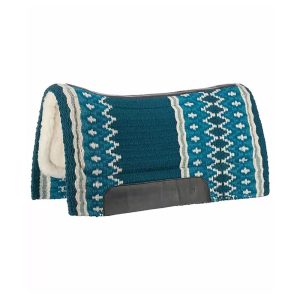 Western Teal Wool Felt Horse Saddle Pad