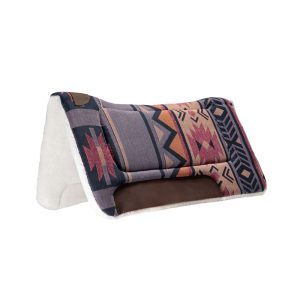 Premium Navajo Wool Western Saddle Pad with Fleece Lining